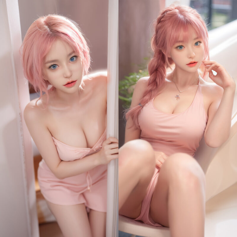 Sakura – 164cm Silicone Fantasy Doll with Pink Hair & Lifelike Curves - Image 18