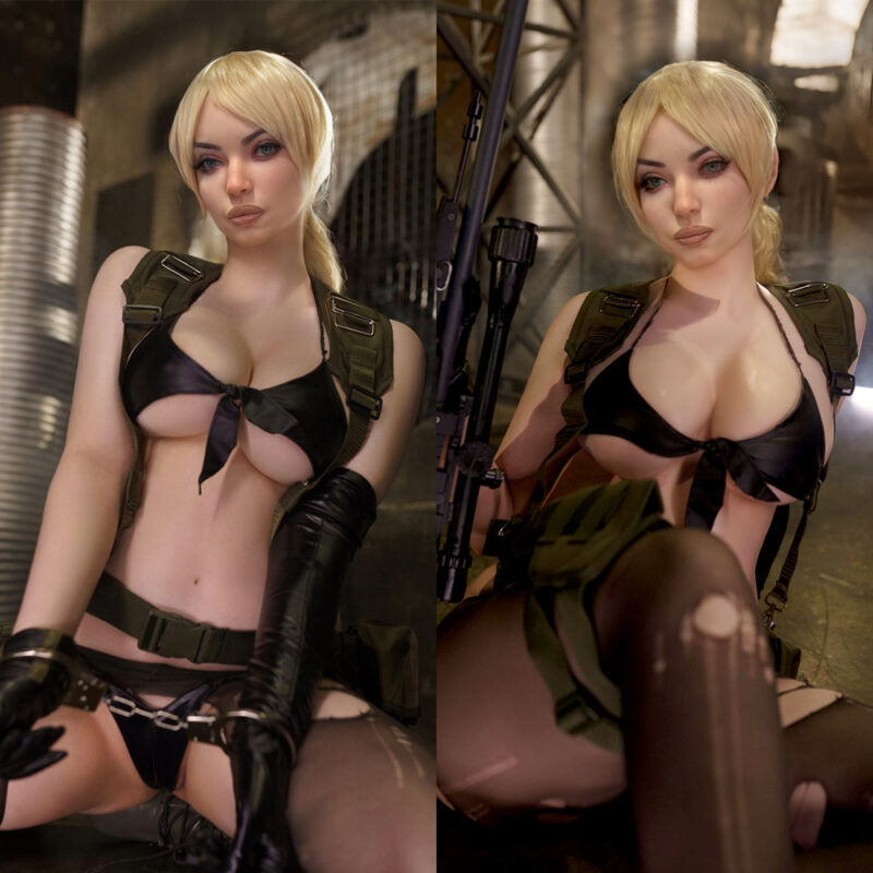 NovaBlade – 164cm Combat Fantasy Silicone Doll with Blonde Hair & Tactical Charm - Image 6