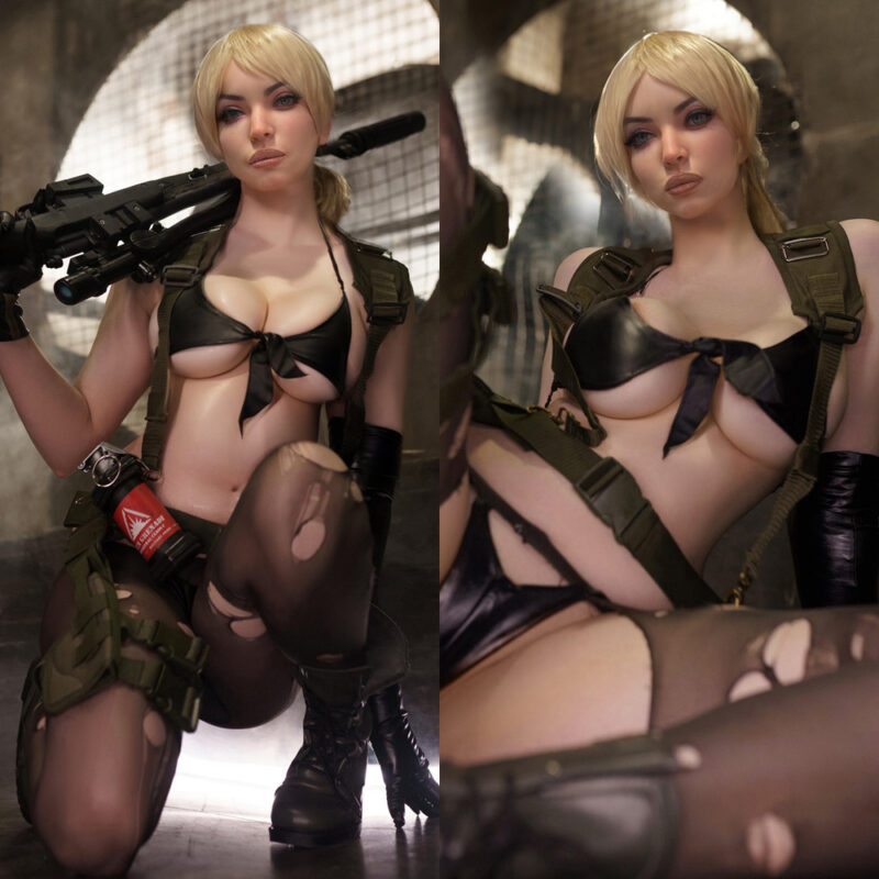 NovaBlade – 164cm Combat Fantasy Silicone Doll with Blonde Hair & Tactical Charm - Image 7