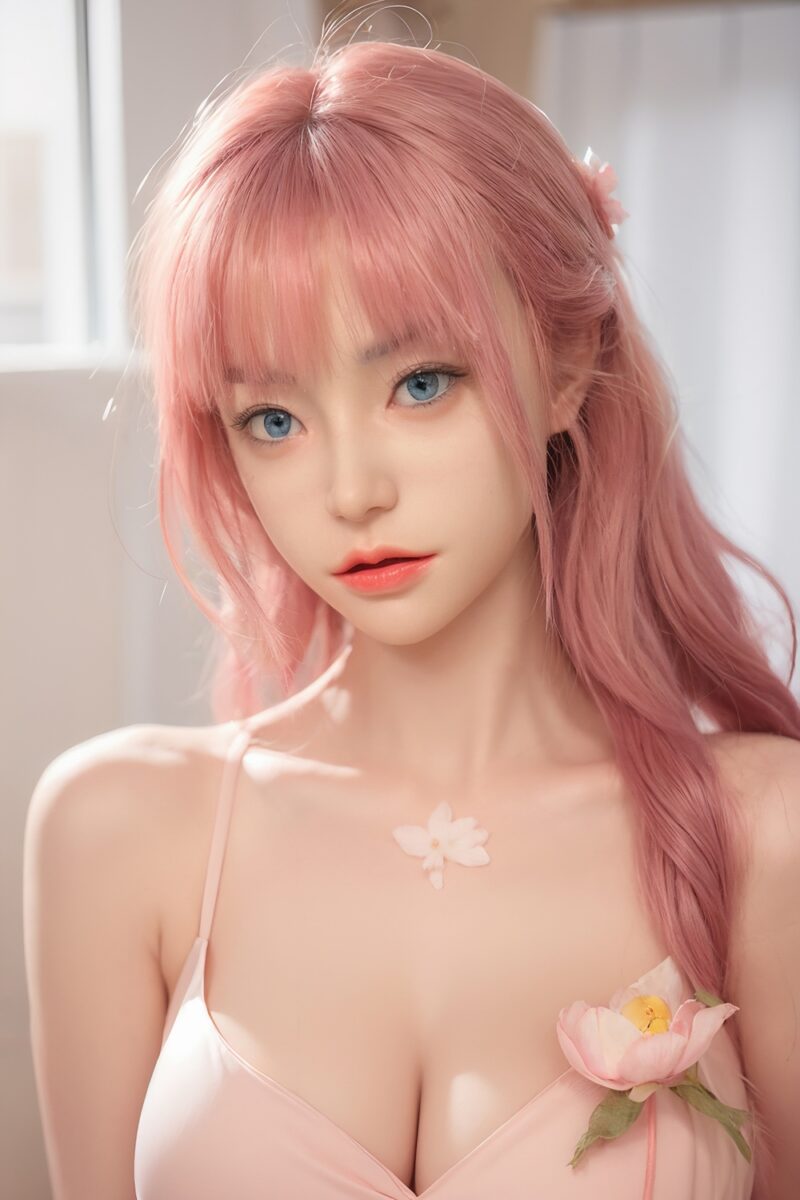 Sakura – 164cm Silicone Fantasy Doll with Pink Hair & Lifelike Curves