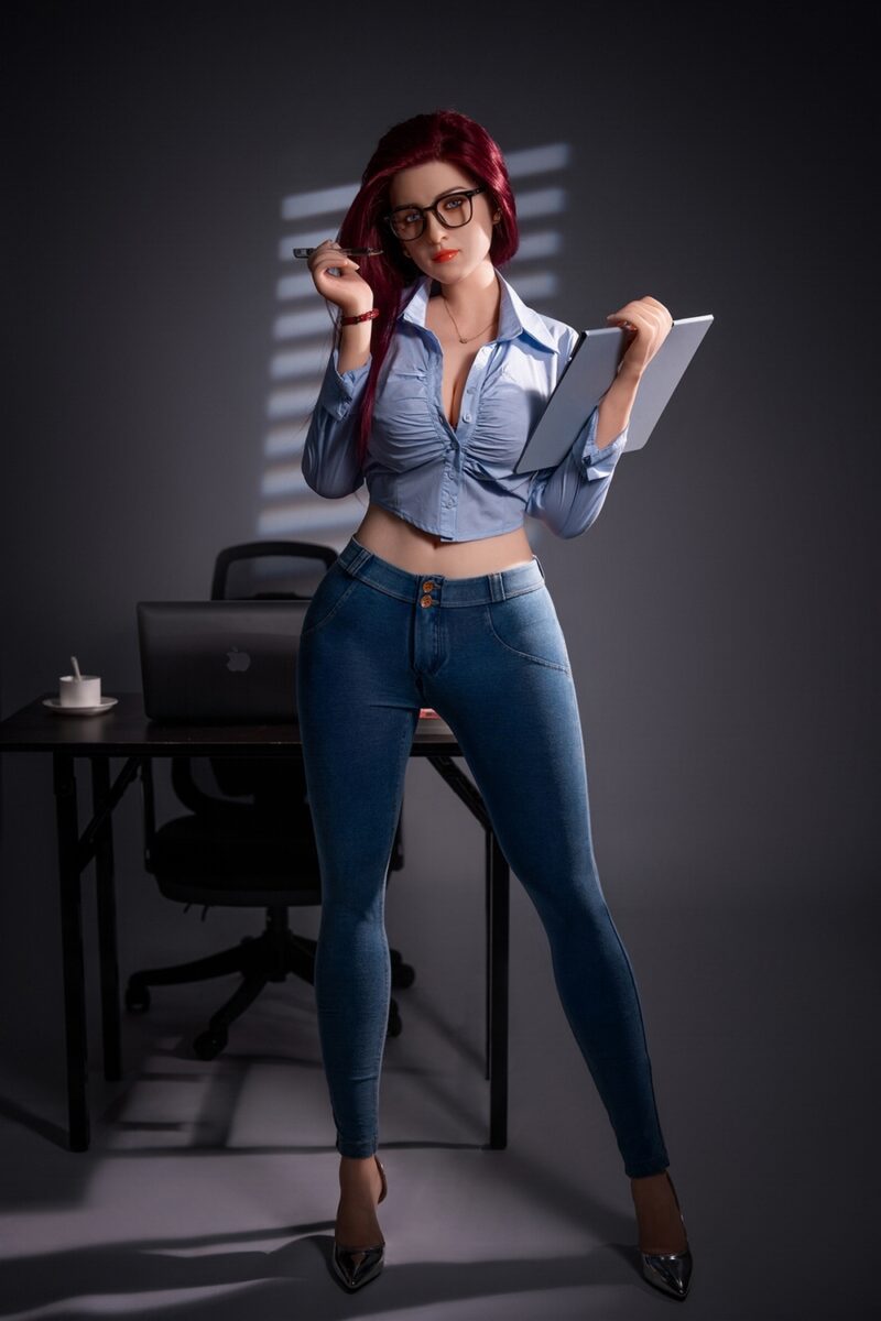 Seraphina – 169cm Red-Haired Silicone Fantasy Love Doll | Blue-Eyed Elegance with Custom Options - Image 5