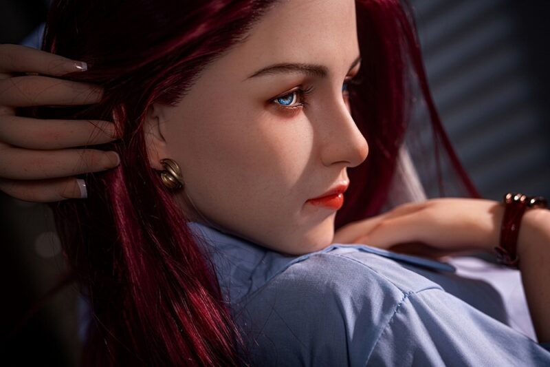 Seraphina – 169cm Red-Haired Silicone Fantasy Love Doll | Blue-Eyed Elegance with Custom Options - Image 14