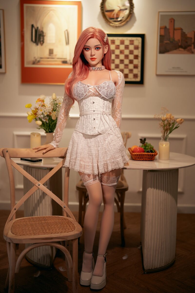 Isadora – 160cm Red-Haired Tea-Loving Silicone Fantasy Doll | Romantic & Refined Companion - Image 4