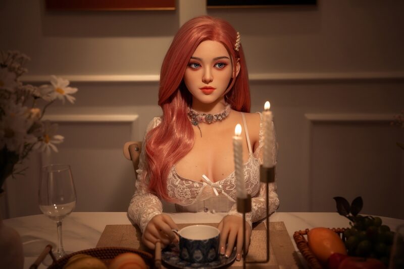 Isadora – 160cm Red-Haired Tea-Loving Silicone Fantasy Doll | Romantic & Refined Companion - Image 7