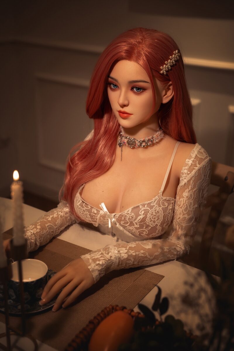 Isadora – 160cm Red-Haired Tea-Loving Silicone Fantasy Doll | Romantic & Refined Companion - Image 8