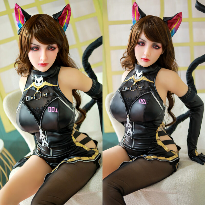 Mira – Catgirl Fantasy Doll in Combat Cosplay | 158cm Silicone Seductress - Image 35