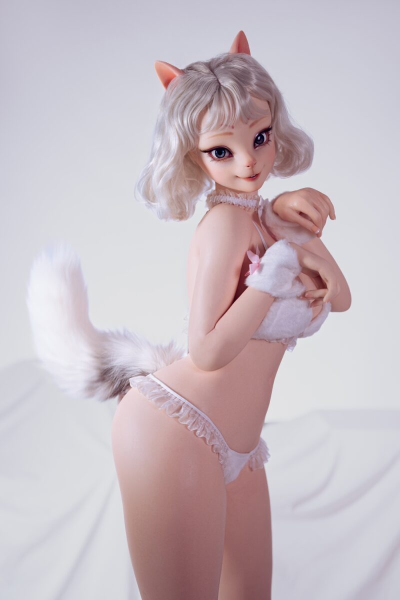 Miyumi – Soft Snow Neko love Doll | 164cm Furry-Eared Anime Cat girl - Image 9